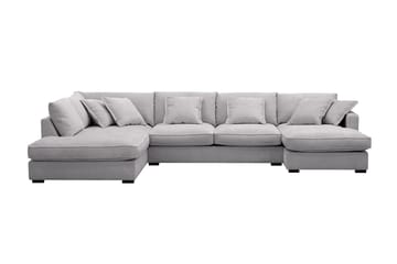 Rossita Lyx 5-sits Högervänd U-formad Extra djup Soffa med Divan och Schäslong i Chenille