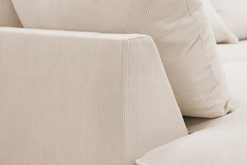Rossita Lyx 5-sits Högervänd U-formad Extra djup Soffa med Divan och Schäslong i Manchester - Beige - Products - Möbler - Soffa - U-soffa