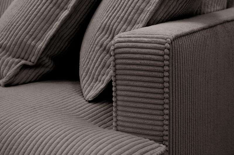 Rossita Lyx 5-sits Högervänd U-formad Extra djup Soffa med Divan och Schäslong i Manchester - Brun - Products - Möbler - Soffa - U-soffa