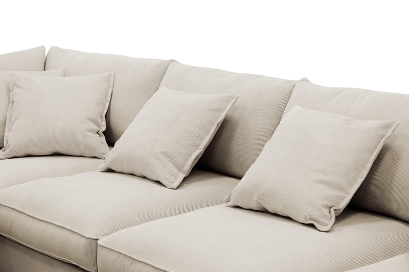 Rossita Lyx 5-sits Högervänd U-formad Extra djup Soffa med Divan och Schäslong i Manchester - Kräm - Products - Möbler - Soffa - U-soffa