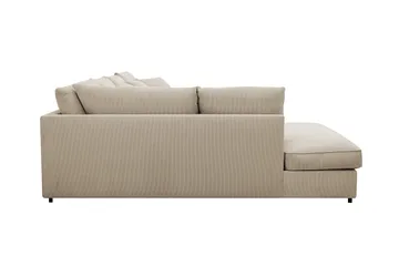 Rossita Lyx 5-sits Högervänd U-formad Extra djup Soffa med Divan och Schäslong i Manchester - Kräm - Products - Möbler - Soffa - U-soffa