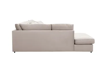 Rossita Lyx 5-sits Högervänd U-formad Extra djup Soffa med Divan och Schäslong i Sammet - Beige - Products - Möbler - Soffa - Sammetssoffa