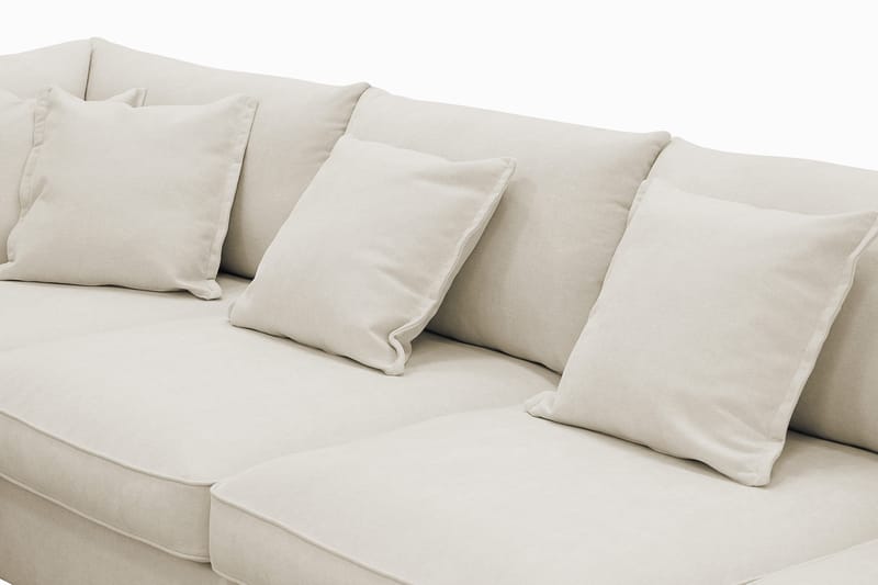 Rossita Lyx 5-sits Högervänd U-formad Extra djup Soffa med Divan och Schäslong i Tyg - Beige - Products - Möbler - Soffa - U-soffa