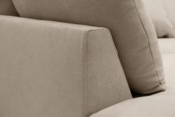 Rossita Lyx 5-sits Högervänd U-formad Extra djup Soffa med Divan och Schäslong i Tyg - Brun - Products - Möbler - Soffa - U-soffa