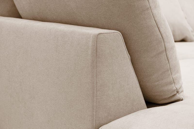 Rossita Lyx 5-sits Högervänd U-formad Extra djup Soffa med Divan och Schäslong i Tyg - Ljusbrun - Products - Möbler - Soffa - U-soffa