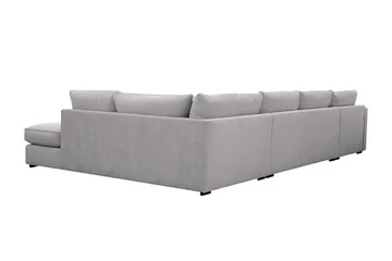 Rossita Lyx 5-sits Vänstervänd U-formad Extra djup Soffa med Divan och Schäslong i Chenille - Grå - Products - Möbler - Soffa - U-soffa