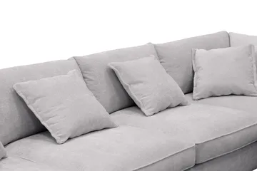 Rossita Lyx 5-sits Vänstervänd U-formad Extra djup Soffa med Divan och Schäslong i Chenille - Grå - Products - Möbler - Soffa - U-soffa