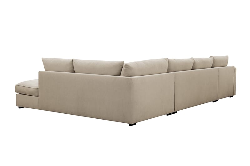 Rossita Lyx 5-sits Vänstervänd U-formad Extra djup Soffa med Divan och Schäslong i Manchester - Kräm - Products - Möbler - Soffa - U-soffa