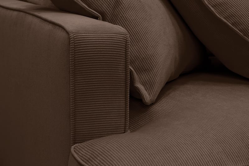 Rossita Lyx 5-sits Vänstervänd U-formad Extra djup Soffa med Divan och Schäslong i Manchester - Mörkbrun - Products - Möbler - Soffa - U-soffa