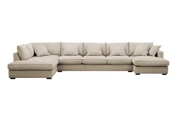 Rossita Lyx 6-sits Högervänd U-formad Extra djup Soffa med Divan och Schäslong i Manchester