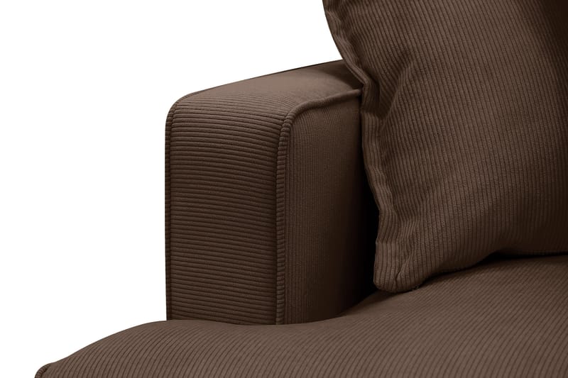 Rossita Lyx 6-sits Högervänd U-formad Extra djup Soffa med Divan och Schäslong i Manchester - Mörkbrun - Products - Möbler - Soffa - U-soffa