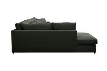 Rossita Lyx 6-sits Högervänd U-formad Extra djup Soffa med Divan och Schäslong i Manchester - Mörkgrön - Products - Möbler - Soffa - U-soffa