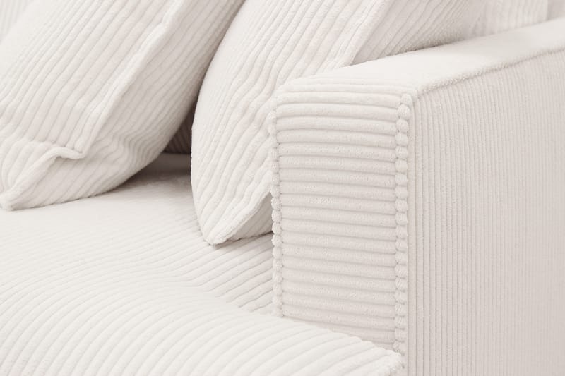 Rossita Lyx 6-sits Högervänd U-formad Extra djup Soffa med Divan och Schäslong i Manchester - Naturvit - Products - Möbler - Soffa - U-soffa