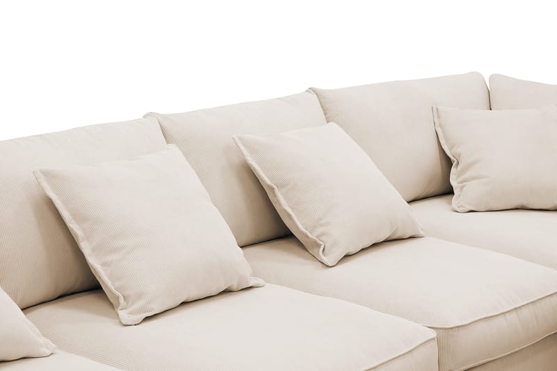 Rossita Lyx 6-sits Vänstervänd U-formad Extra djup Soffa med Divan och Schäslong i Manchester - Beige - Products - Möbler - Soffa - U-soffa