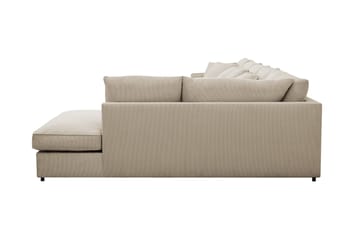 Rossita Lyx 6-sits Vänstervänd U-formad Extra djup Soffa med Divan och Schäslong i Manchester - Kräm - Products - Möbler - Soffa - U-soffa
