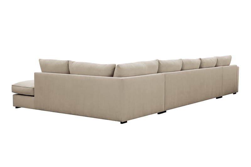 Rossita Lyx 6-sits Vänstervänd U-formad Extra djup Soffa med Divan och Schäslong i Manchester - Kräm - Products - Möbler - Soffa - U-soffa