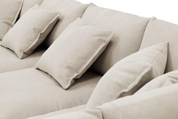 Rossita Lyx 6-sits Vänstervänd U-formad Extra djup Soffa med Divan och Schäslong i Manchester - Kräm - Products - Möbler - Soffa - U-soffa