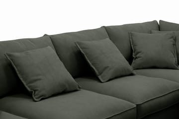 Rossita Lyx 6-sits Vänstervänd U-formad Extra djup Soffa med Divan och Schäslong i Manchester - Mörkgrön - Products - Möbler - Soffa - U-soffa