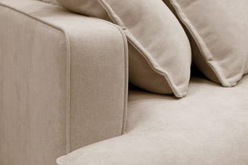 Rossita Lyx 6-sits Vänstervänd U-formad Extra djup Soffa med Divan och Schäslong i Tyg - Ljusbrun - Products - Möbler - Soffa - U-soffa
