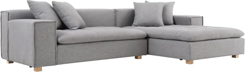 Sake Soffa grå divansoffa 251 cm - Grå - Products - Möbler - Soffa - Divansoffa & schäslongsoffa
