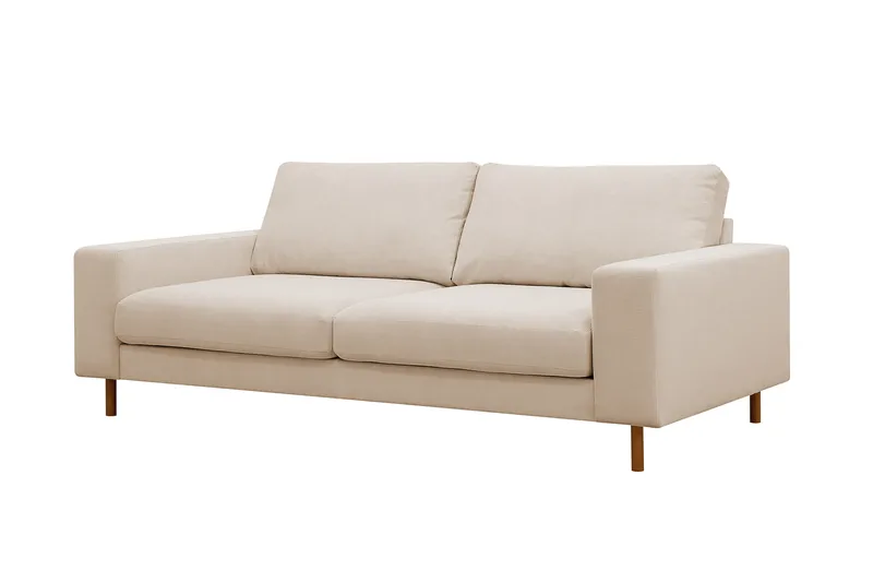 Scandi Djup 3-sits Soffa i Manchester - Beige - Products - Möbler - Soffa - 3 sits soffa