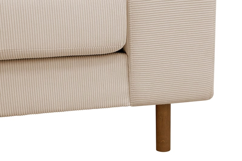 Scandi Djup 3-sits Soffa i Manchester - Beige - Products - Möbler - Soffa - 3 sits soffa