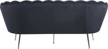 Soffa 3-sits i svart sammet - Kingsley - Svart - Products - Möbler - Soffa - Sammetssoffa