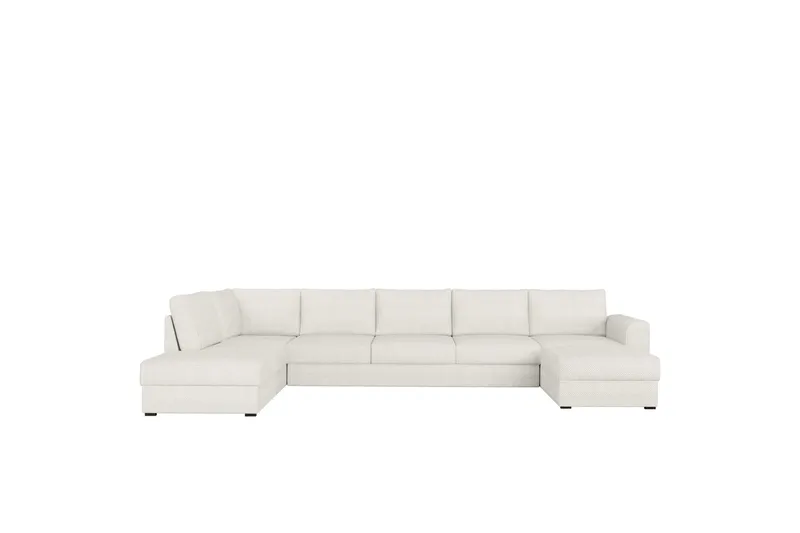 Taberk Soffa med Divan och Schäslong 5-sits - Vit - Products - Möbler - Soffa - U-soffa