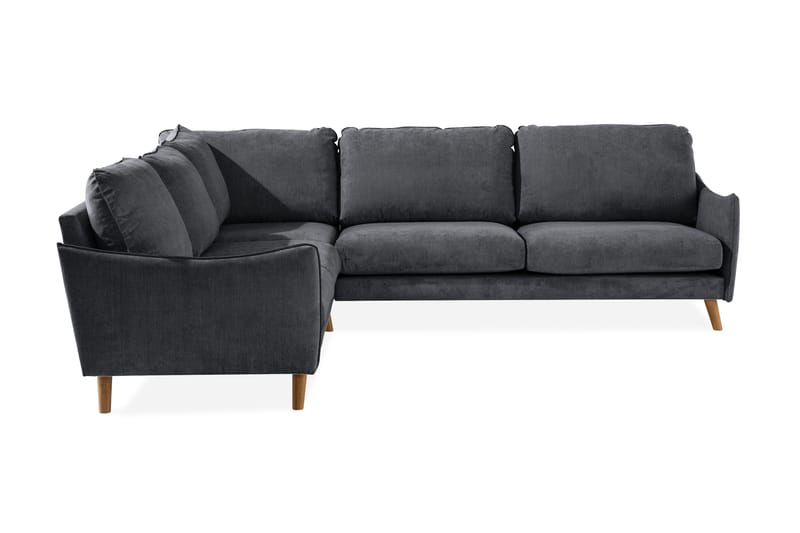 Trend Lyx Hörnsoffa Vändbar - Mörkgrå/Ek - Products - Möbler - Soffa - Hörnsoffa