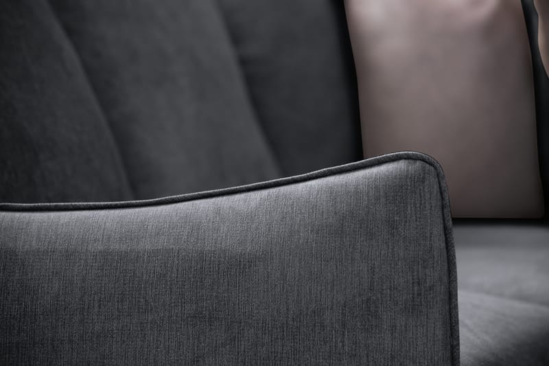 Trend Lyx Hörnsoffa Vändbar - Mörkgrå/Ek - Products - Möbler - Soffa - Hörnsoffa