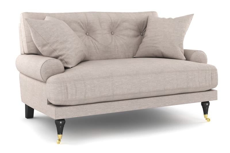 Andrew Loveseat, Beige/Mässing