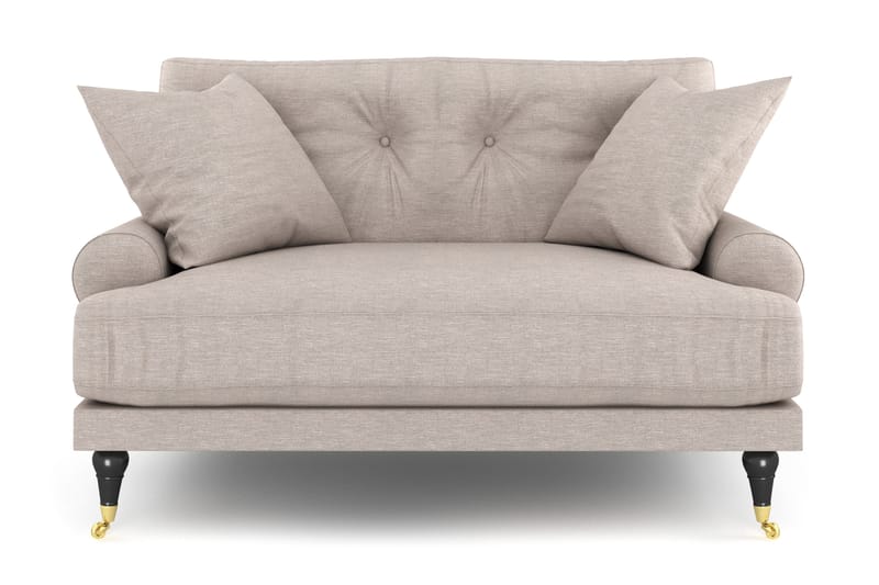 Andrew Loveseat - Beige/Mässing - Products - Möbler - Fåtölj & stolar - Fåtölj