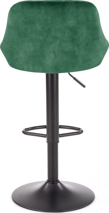 Barstol med grön klädsel & svart fot - Grön - Products - Möbler - Fåtölj & stolar - Barstol & barpall