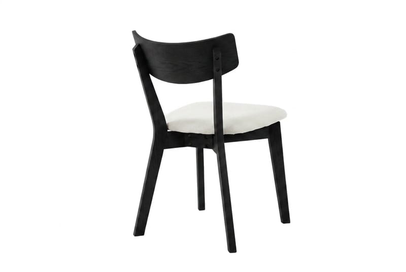 Amelia Matstol i trä med dyna - Svart - Products - Möbler - Fåtölj & stolar - Matstol & köksstol