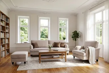 Howard Classic Fåtölj - Beige - Products - Möbler - Fåtölj & stolar - Fåtölj - Howard fåtölj