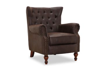 London Fåtölj - Tyg brun vintage - Products - Möbler - Fåtölj & stolar - Fåtölj - Chesterfield fåtölj