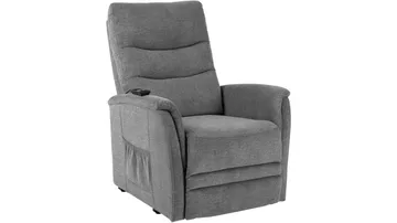 Owlcreak Reclinerfåtölj med Lift Elektrisk - Grå - Products - Möbler - Fåtölj & stolar - Fåtölj - Biofåtölj & reclinerfåtölj