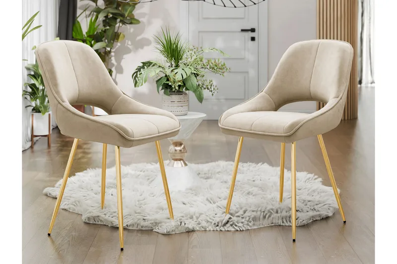 Garrick Matstol - Beige - Products - Möbler - Fåtölj & stolar - Matstol & köksstol