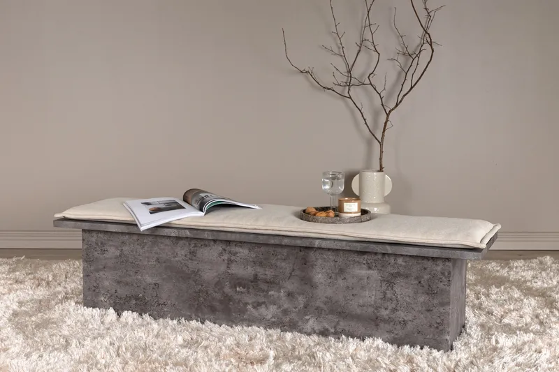 Kellogg Sittbänk 160 cm - Grå - Products - Möbler - Fåtölj & stolar - Sittbänk