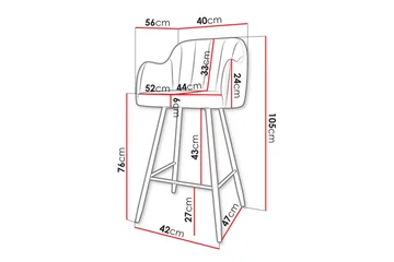 Kintore Barstol - Svart - Products - Möbler - Fåtölj & stolar - Barstol & barpall