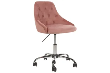 Kontorsstol Parrish Rosa/svart/silver - Rosa/svart/silver - Products - Möbler - Fåtölj & stolar - Kontorsstol & skrivbordsstol