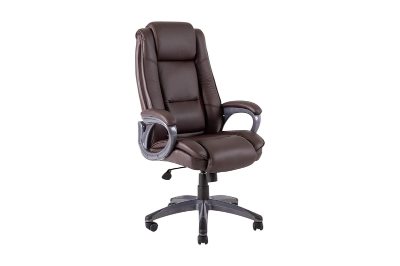 Kontorstol Calvin 81x65xh114-1215 cm Brun