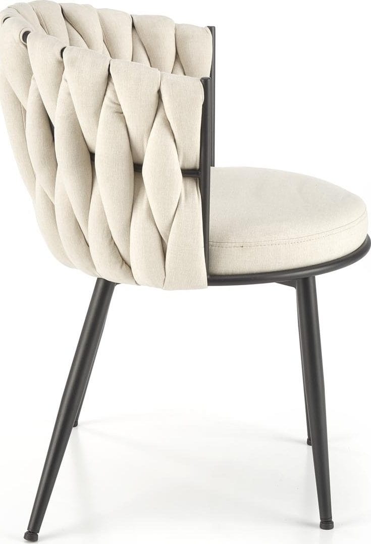 Matstol ljusbeige sammet, ljusbeige
