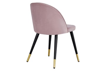 Matstol utan armstöd Venture Home Valeri Matstol Black||Pink - Products - Möbler - Fåtölj & stolar - Matstol & köksstol