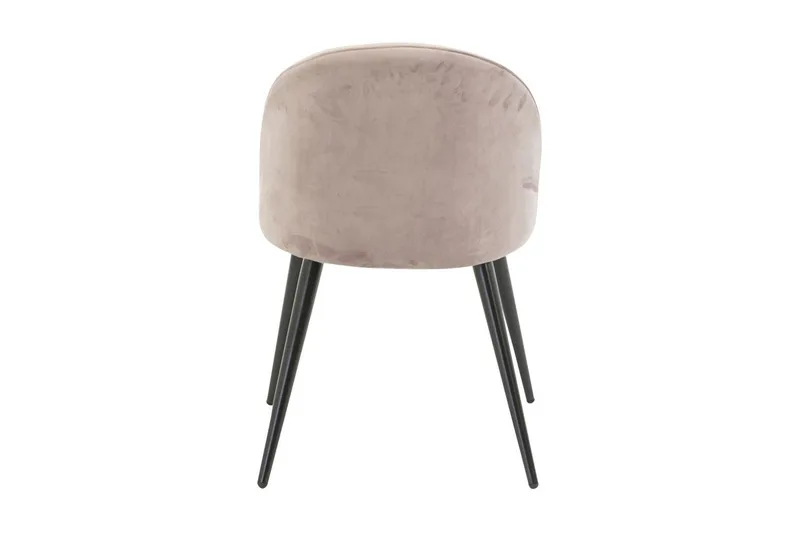 Matstol utan armstöd Venture Home Velvet Köksstol Sammet Pink - Products - Möbler - Fåtölj & stolar - Matstol & köksstol