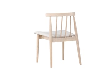 Matstol utan armstöd Peach Flora Dining Chair - Whitewash Legs / Beige Fabric Whitewash - Products - Möbler - Fåtölj & stolar - Matstol & köksstol