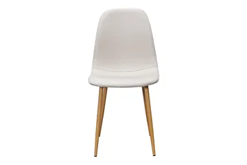 Nibe Matstol - Beige/Metallben Ek - Products - Möbler - Fåtölj & stolar - Matstol & köksstol