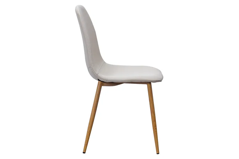 Nibe Matstol - Beige/Metallben Ek - Products - Möbler - Fåtölj & stolar - Matstol & köksstol