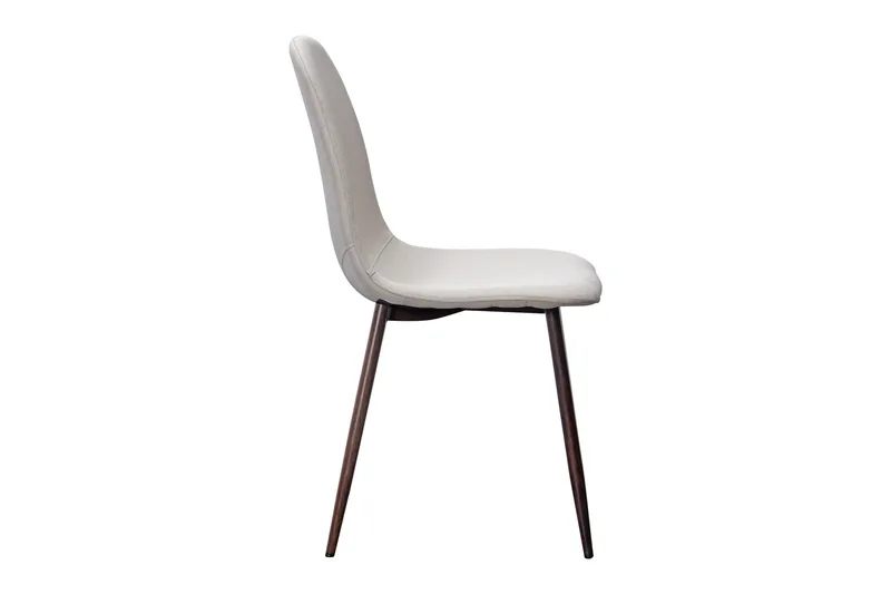 Nibe Matstol - Beige/Metallben Valnöt - Products - Möbler - Fåtölj & stolar - Matstol & köksstol