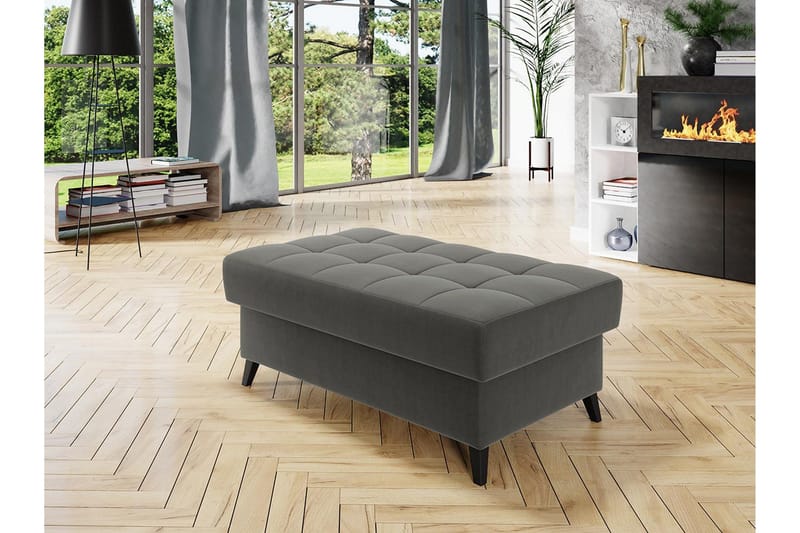 Amshyttan Fotpall 106 cm - Grå/Mörkgrå - Products - Möbler - Fåtölj & stolar - Pall & puff - Fotpallar
